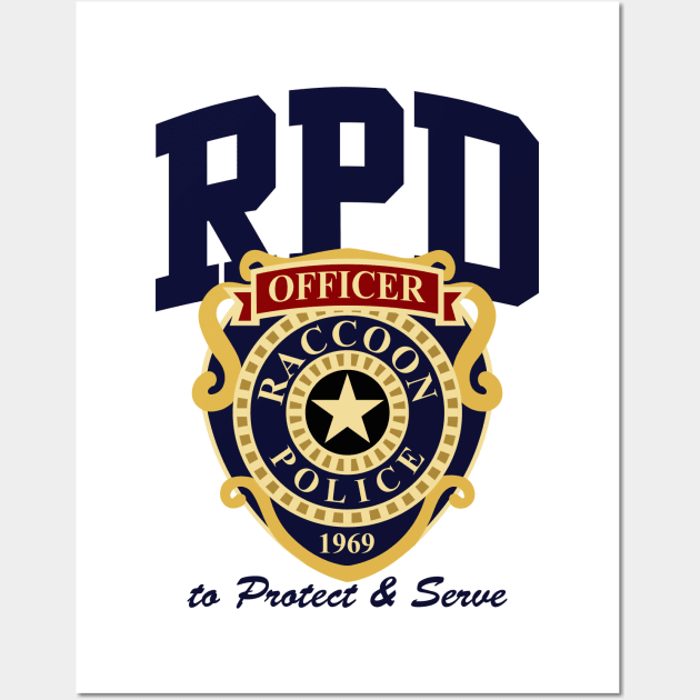 R.P.D to protect and Serve Wall Art by AlonaGraph